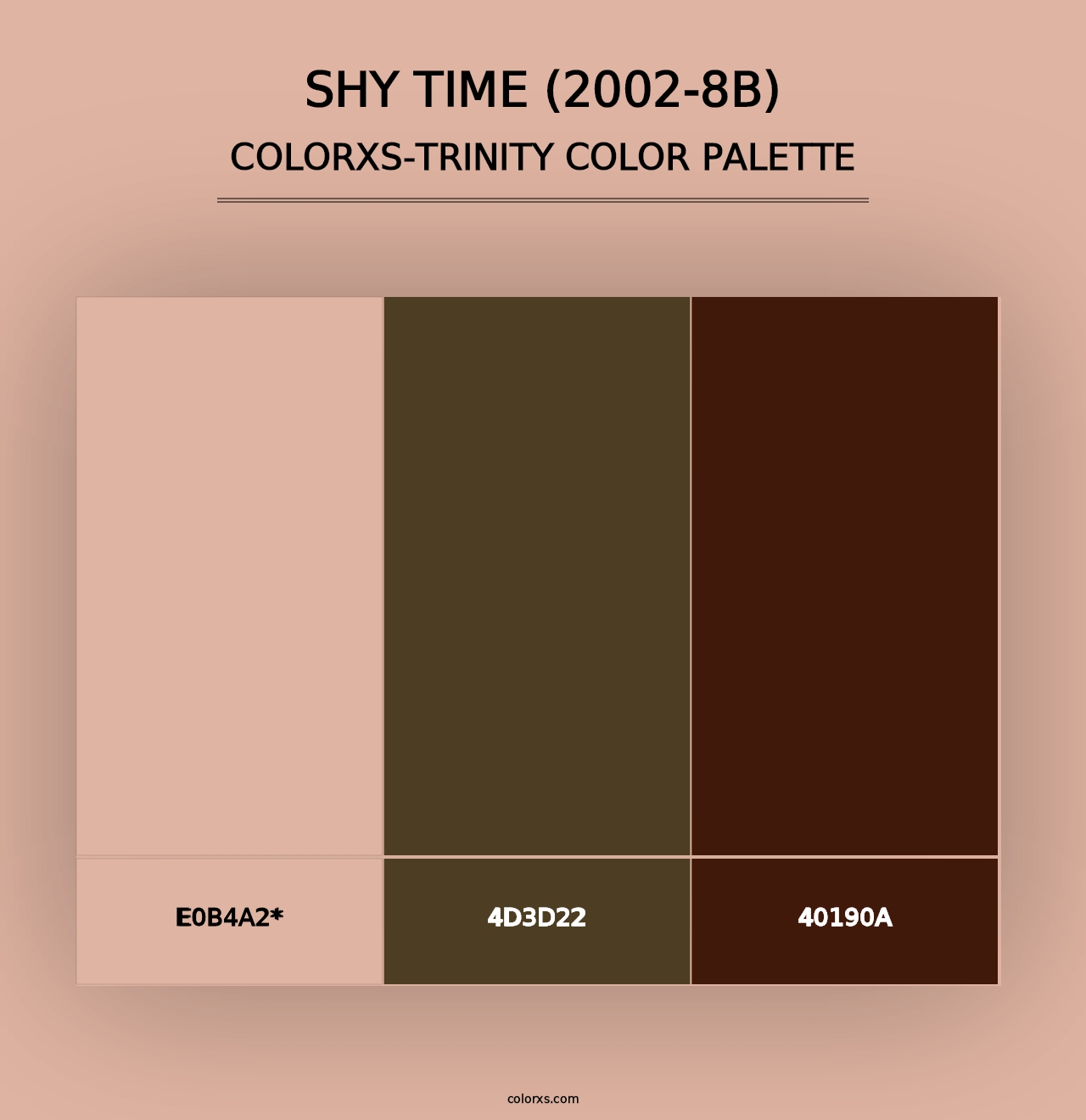 Shy Time (2002-8B) - Colorxs Trinity Palette