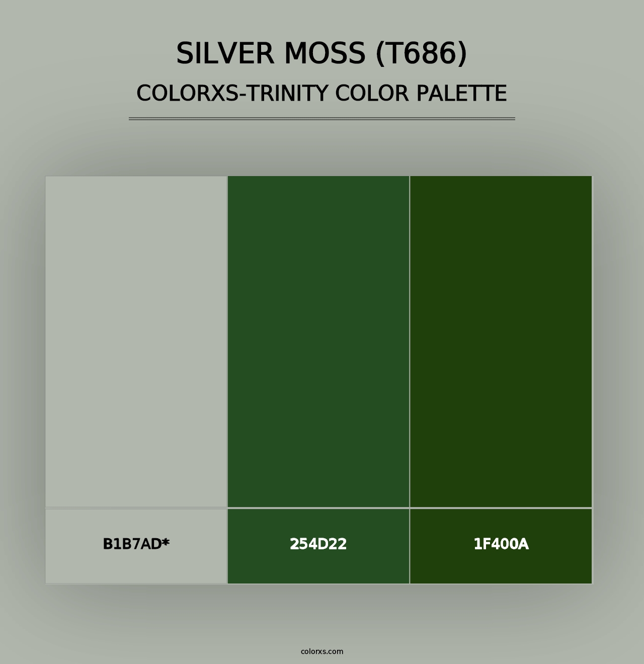 Silver Moss (T686) - Colorxs Trinity Palette