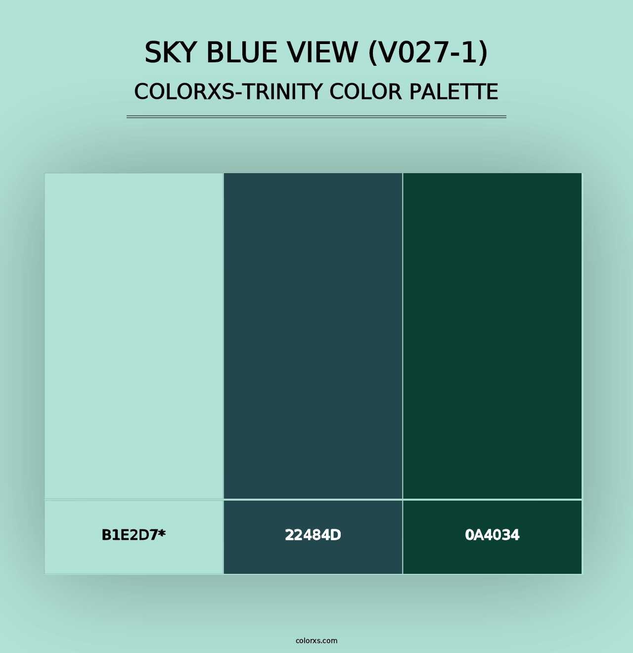 Sky Blue View (V027-1) - Colorxs Trinity Palette