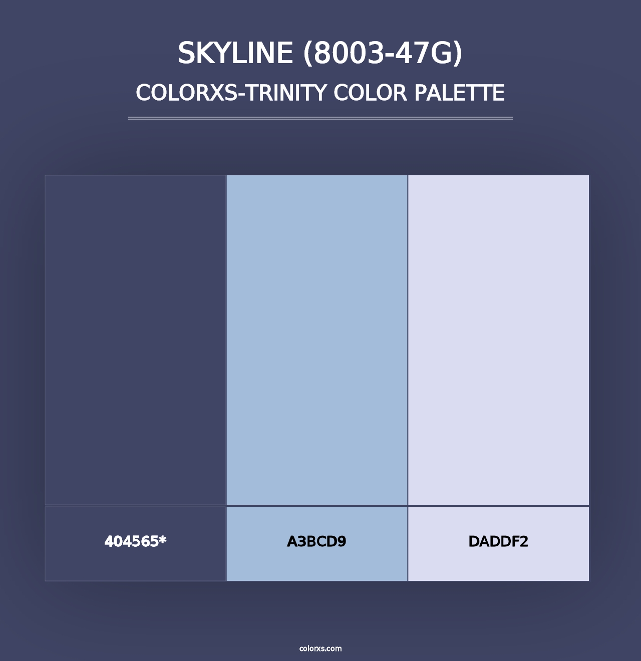 Skyline (8003-47G) - Colorxs Trinity Palette