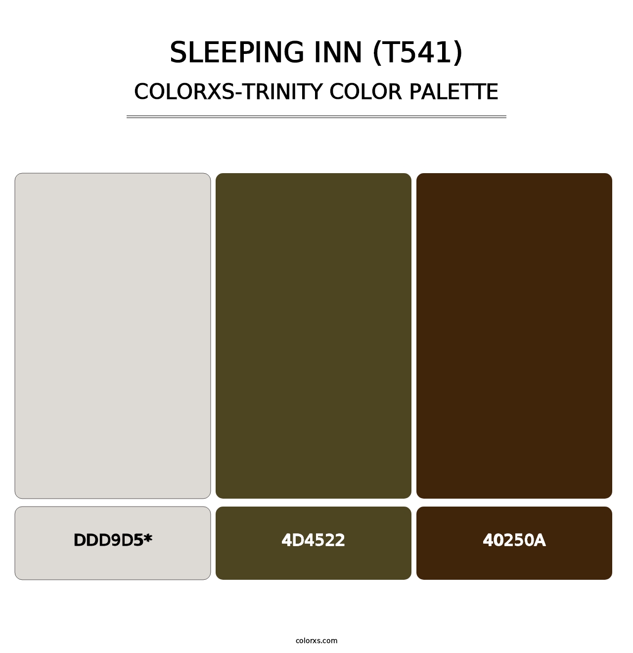 Sleeping Inn (T541) - Colorxs Trinity Palette