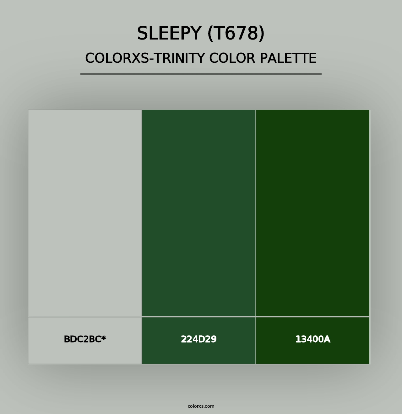 Sleepy (T678) - Colorxs Trinity Palette