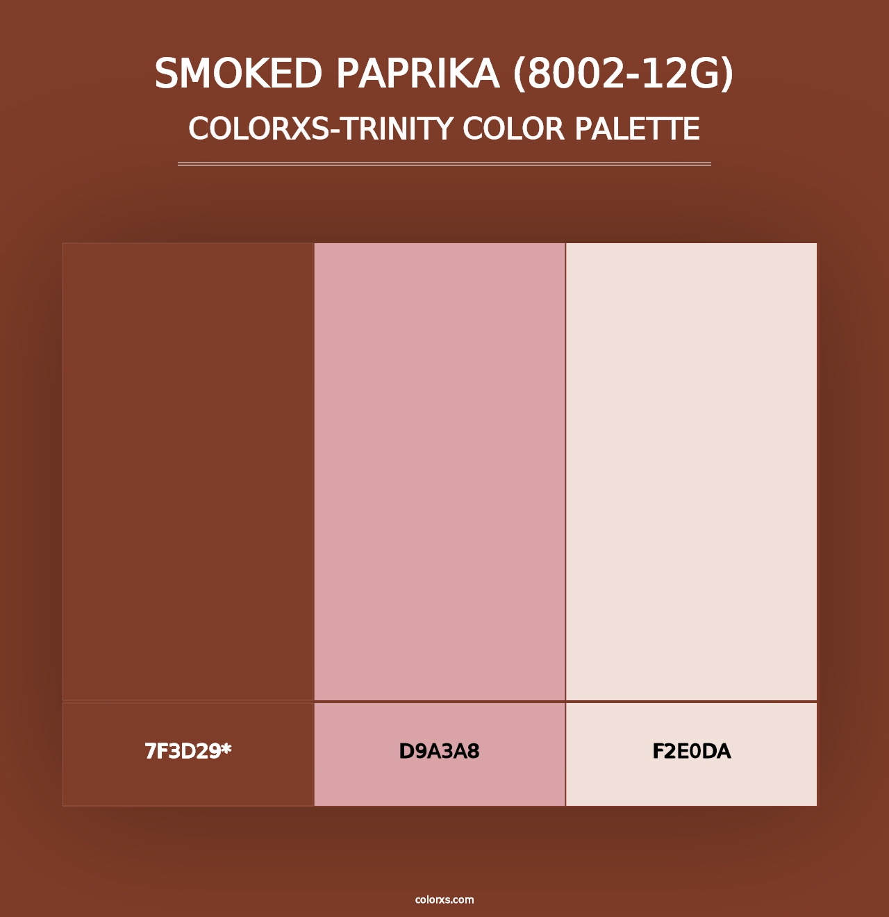 Smoked Paprika (8002-12G) - Colorxs Trinity Palette