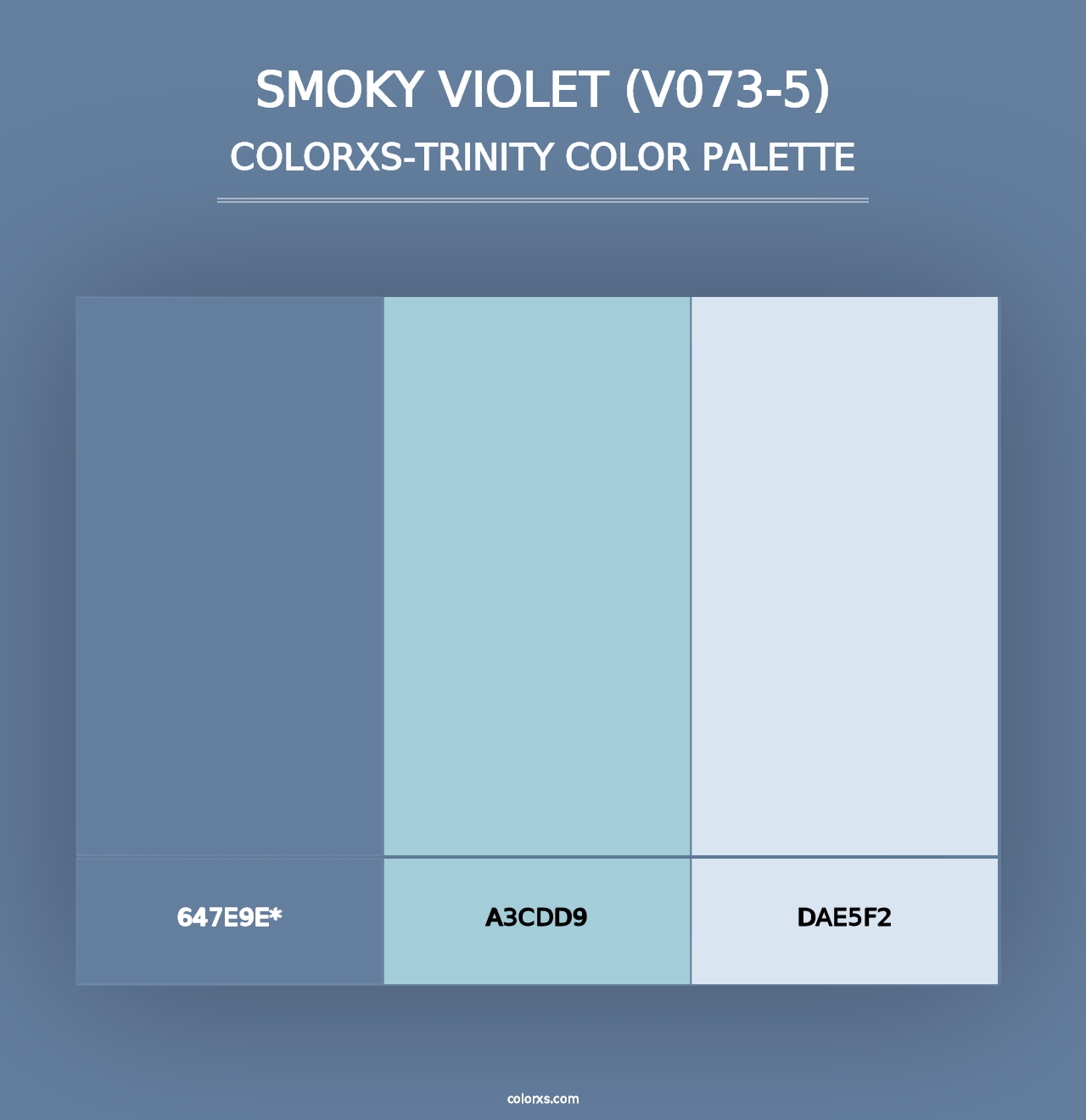 Smoky Violet (V073-5) - Colorxs Trinity Palette