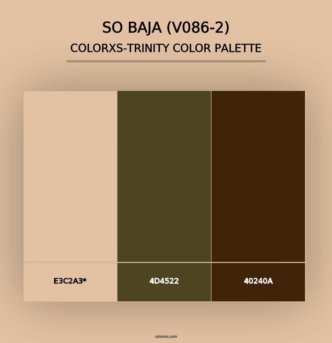 So Baja (V086-2) - Colorxs Trinity Palette