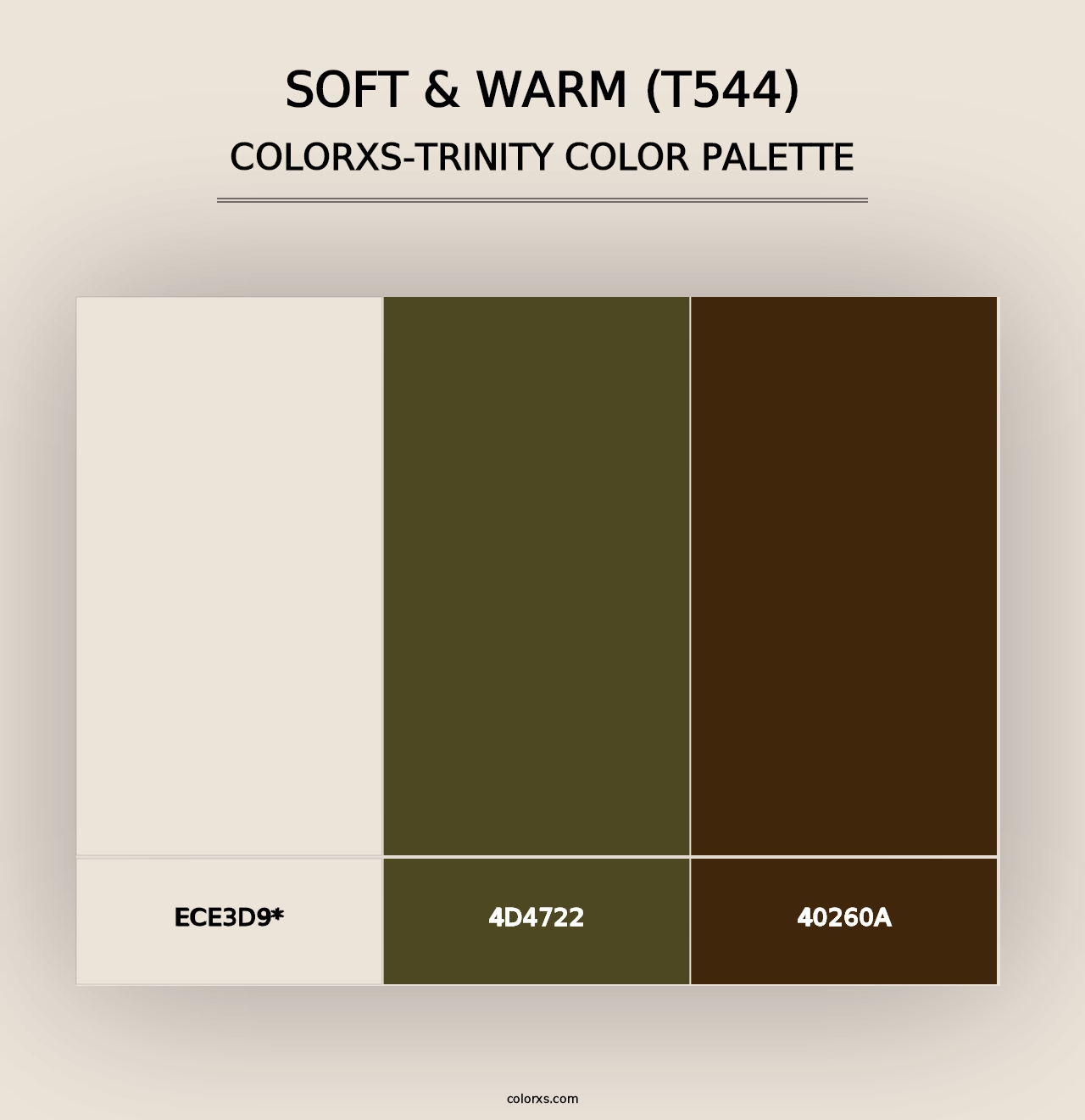 Soft & Warm (T544) - Colorxs Trinity Palette