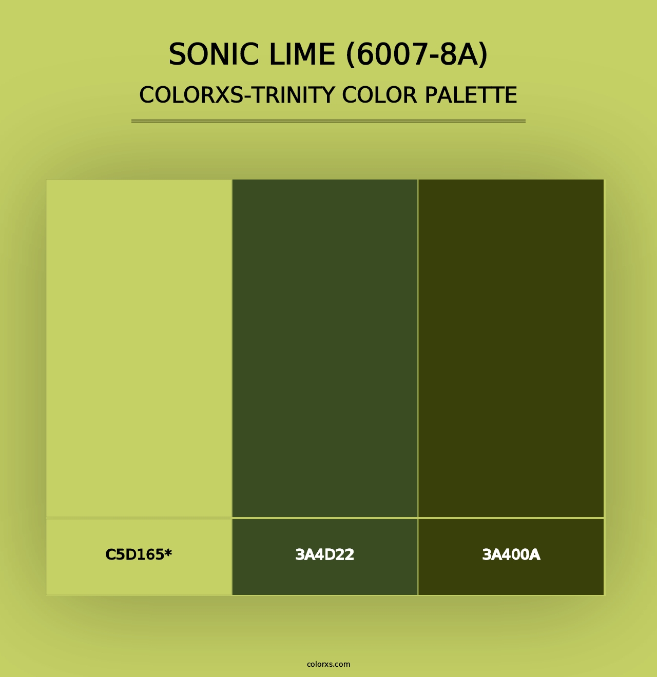 Sonic Lime (6007-8A) - Colorxs Trinity Palette