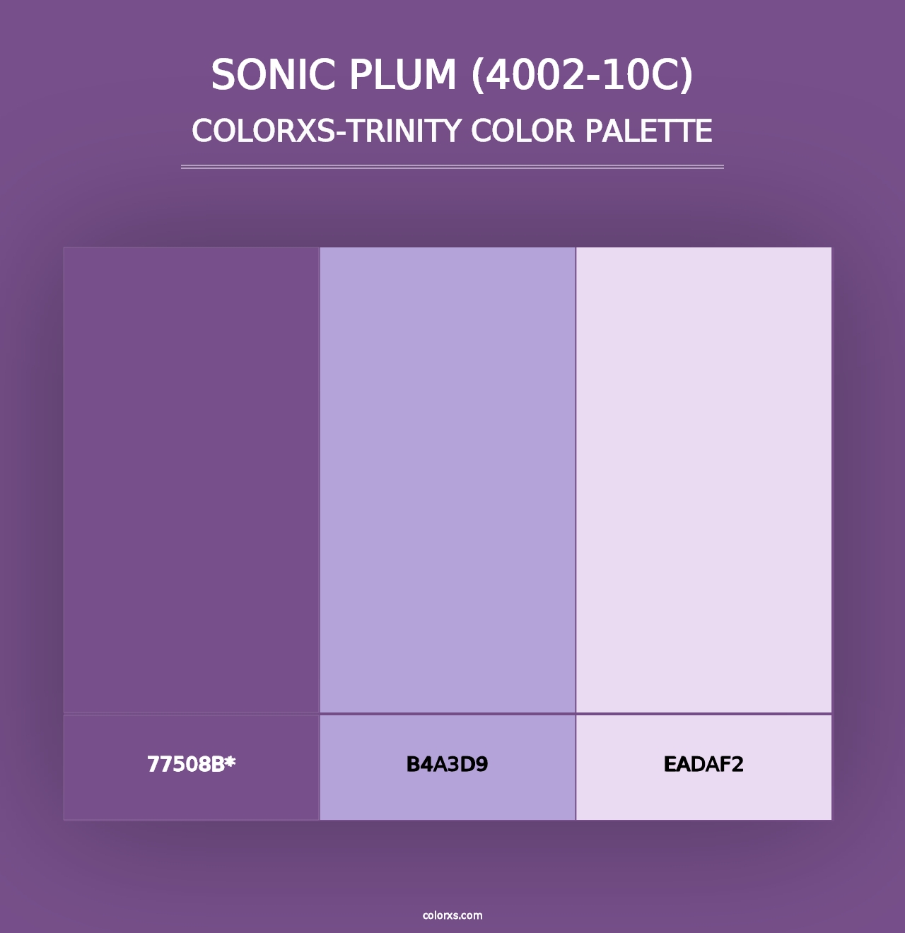 Sonic Plum (4002-10C) - Colorxs Trinity Palette