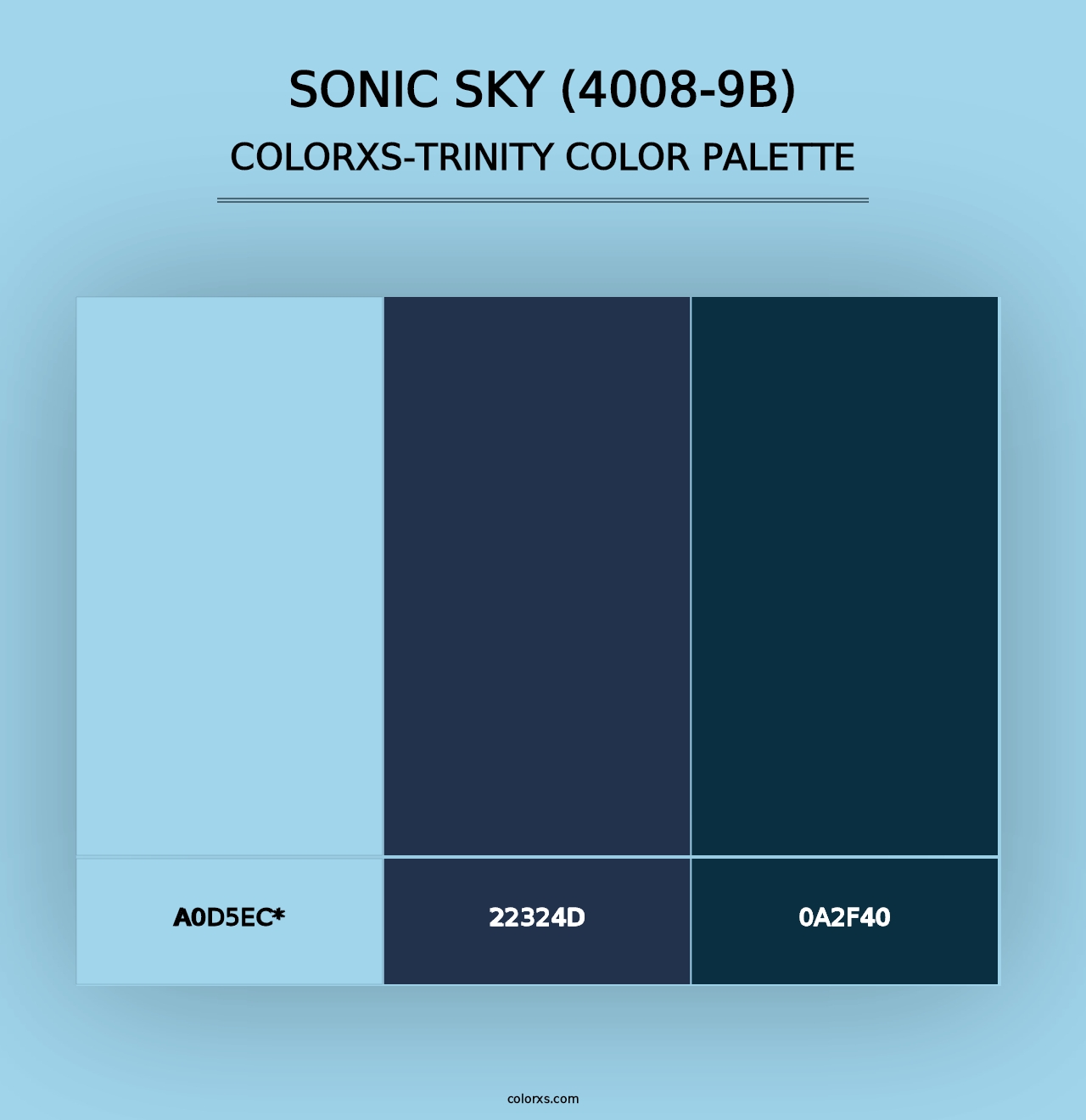 Sonic Sky (4008-9B) - Colorxs Trinity Palette