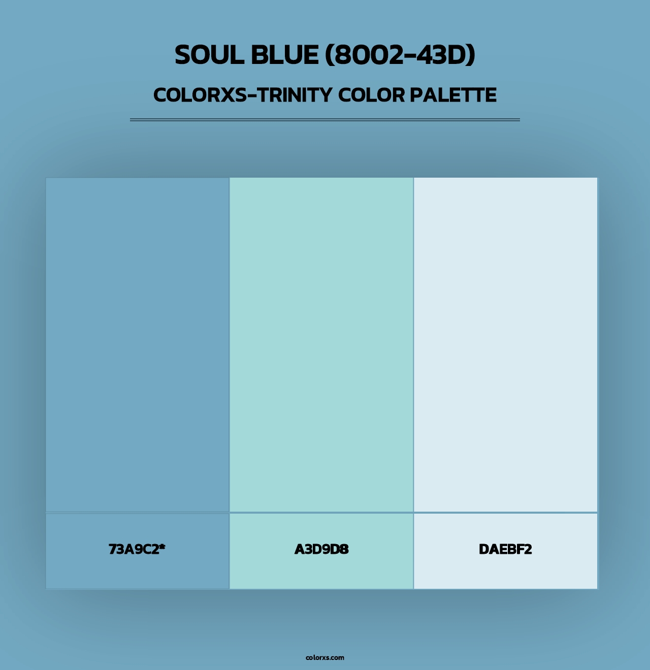 Soul Blue (8002-43D) - Colorxs Trinity Palette