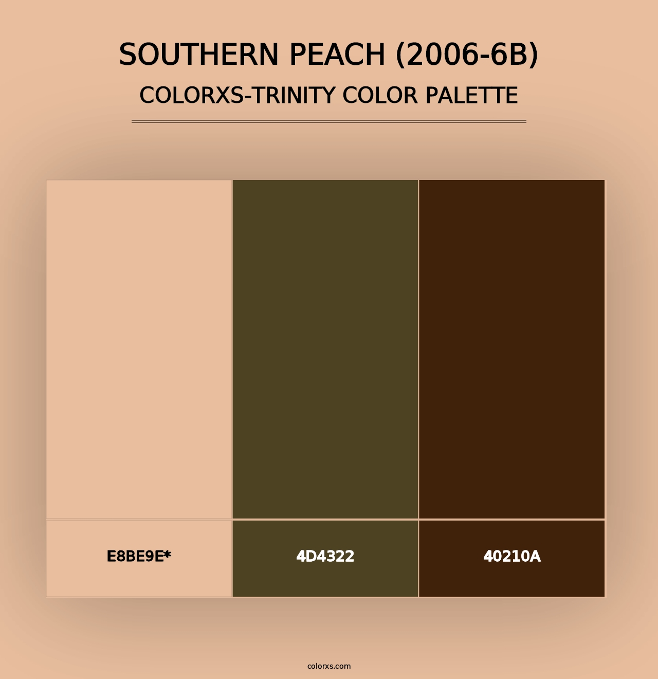 Southern Peach (2006-6B) - Colorxs Trinity Palette