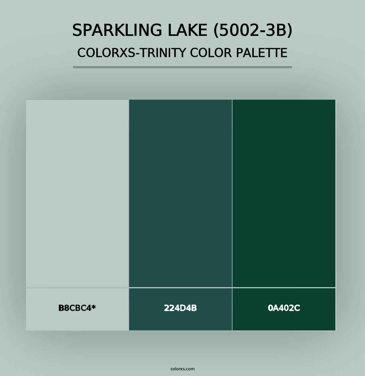 Sparkling Lake (5002-3B) - Colorxs Trinity Palette