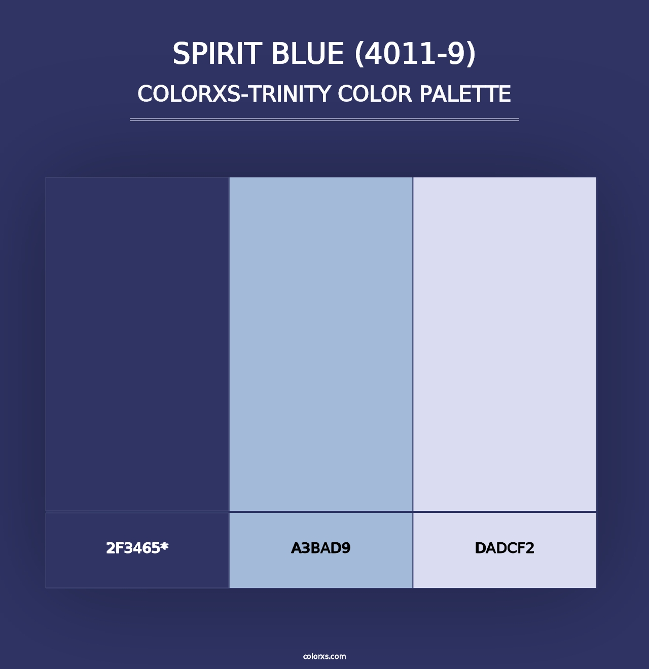 Spirit Blue (4011-9) - Colorxs Trinity Palette