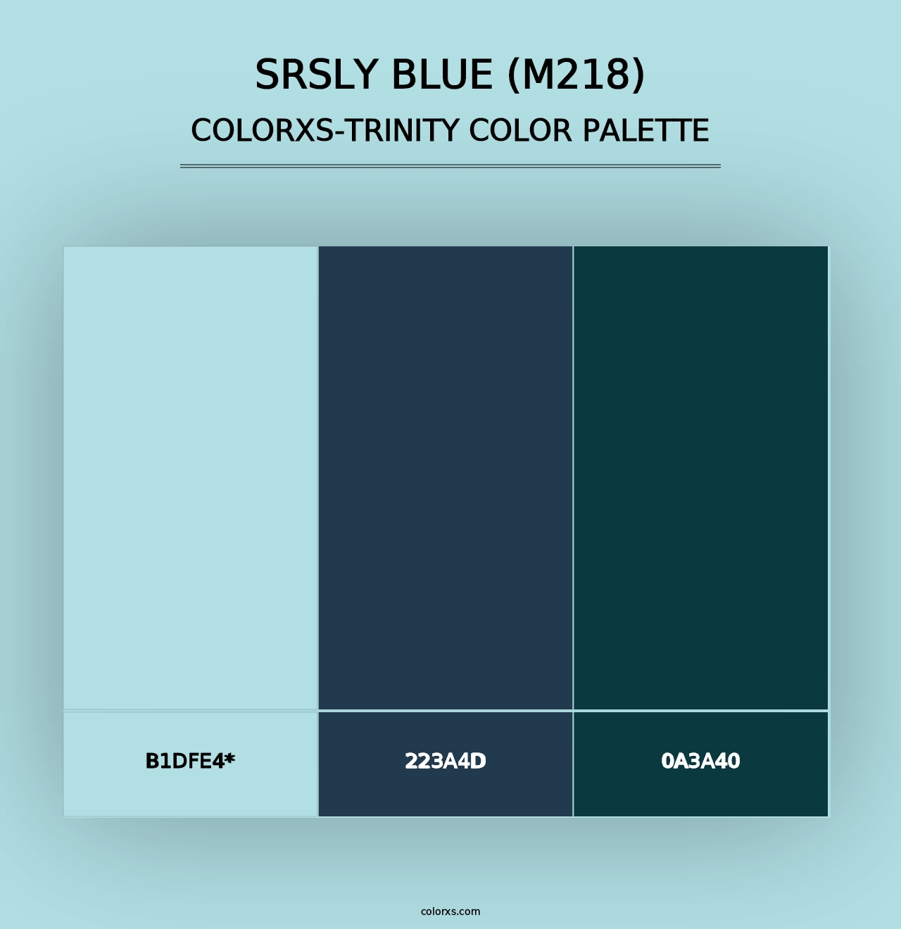 Srsly Blue (M218) - Colorxs Trinity Palette