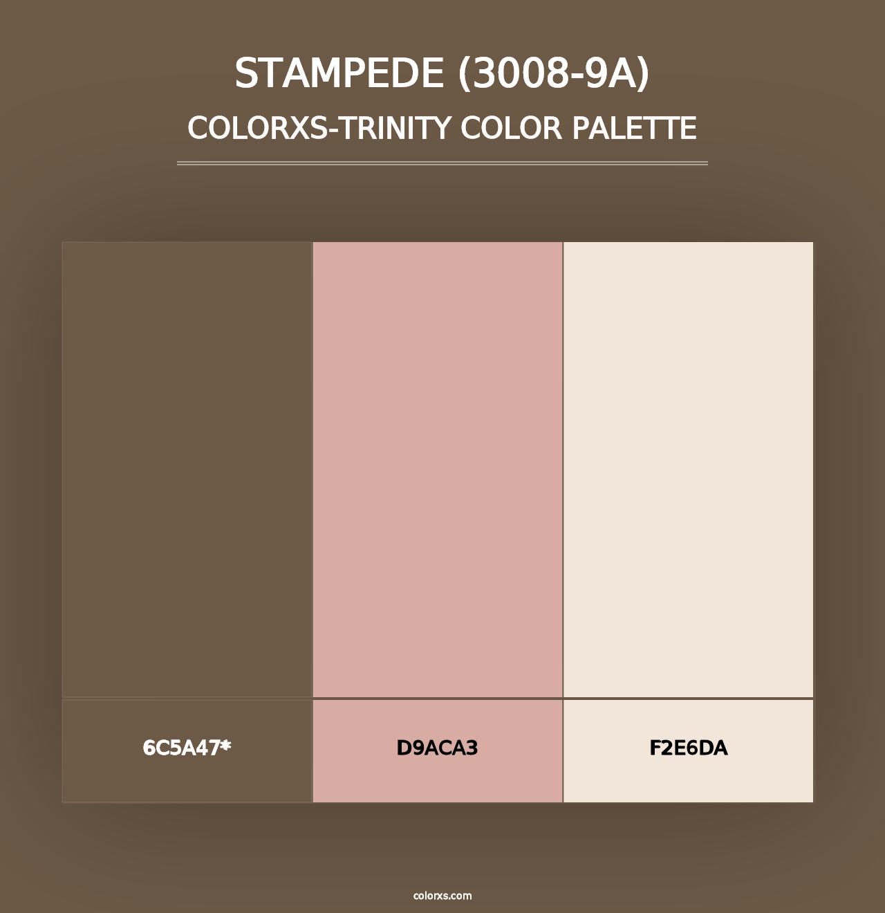 Stampede (3008-9A) - Colorxs Trinity Palette