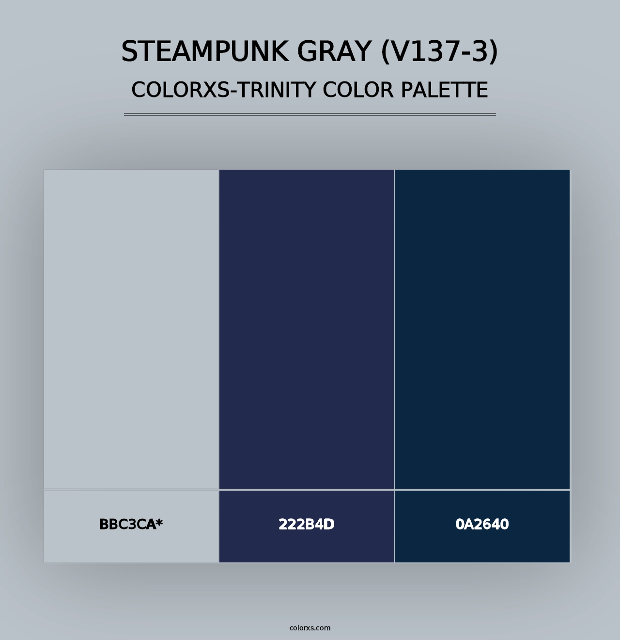 Steampunk Gray (V137-3) - Colorxs Trinity Palette