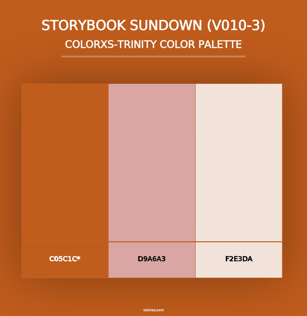 Storybook Sundown (V010-3) - Colorxs Trinity Palette