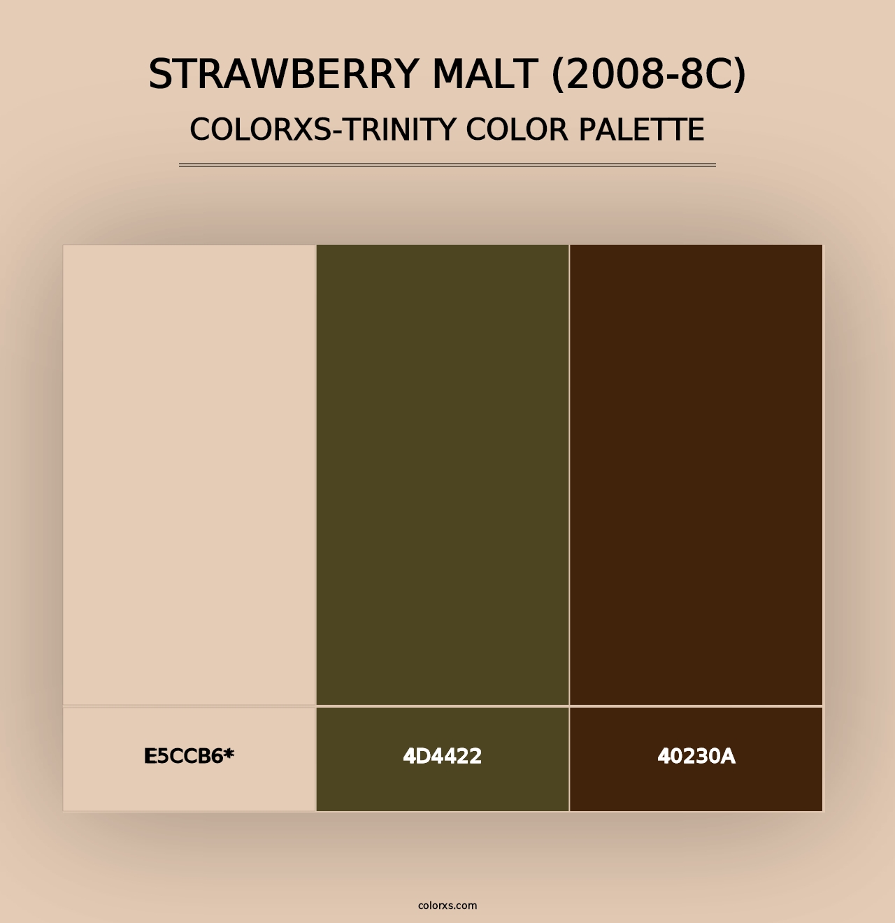 Strawberry Malt (2008-8C) - Colorxs Trinity Palette