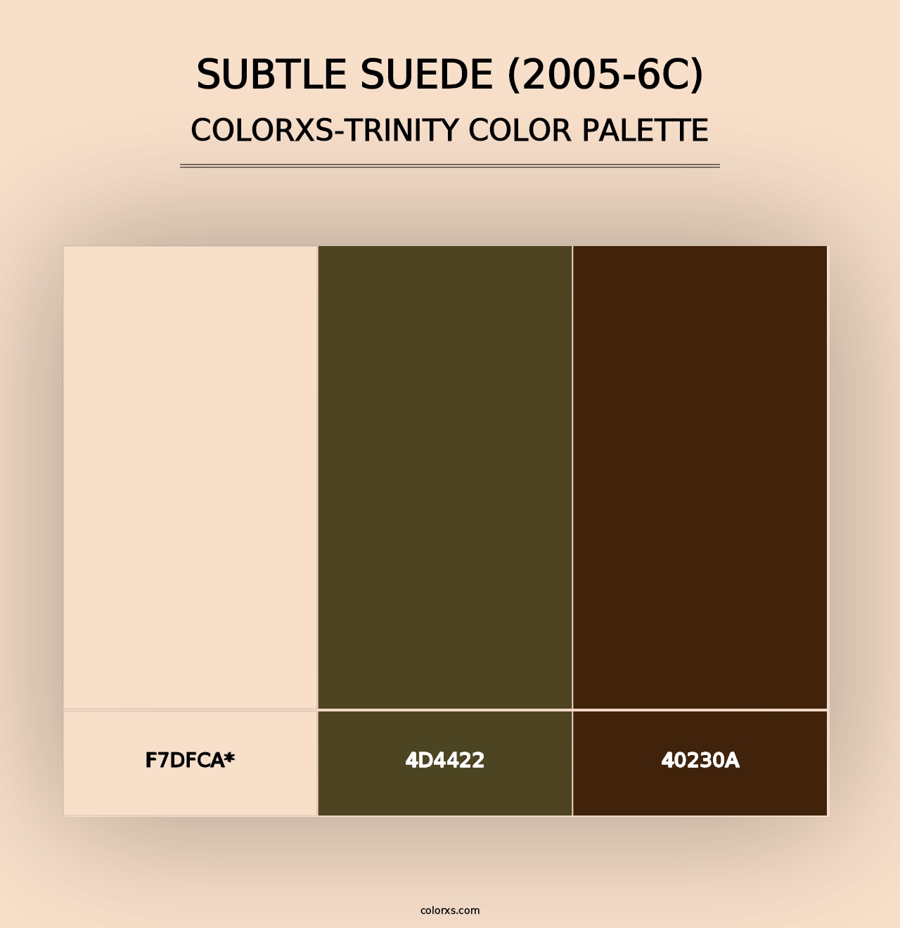 Subtle Suede (2005-6C) - Colorxs Trinity Palette