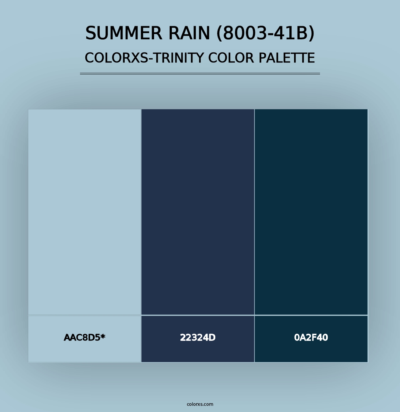 Summer Rain (8003-41B) - Colorxs Trinity Palette