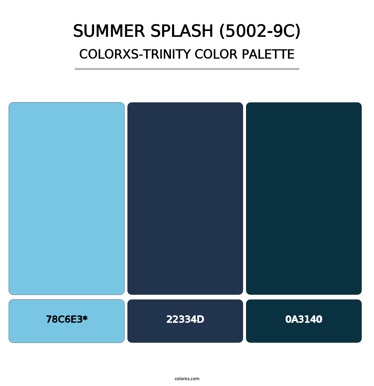 Summer Splash (5002-9C) - Colorxs Trinity Palette