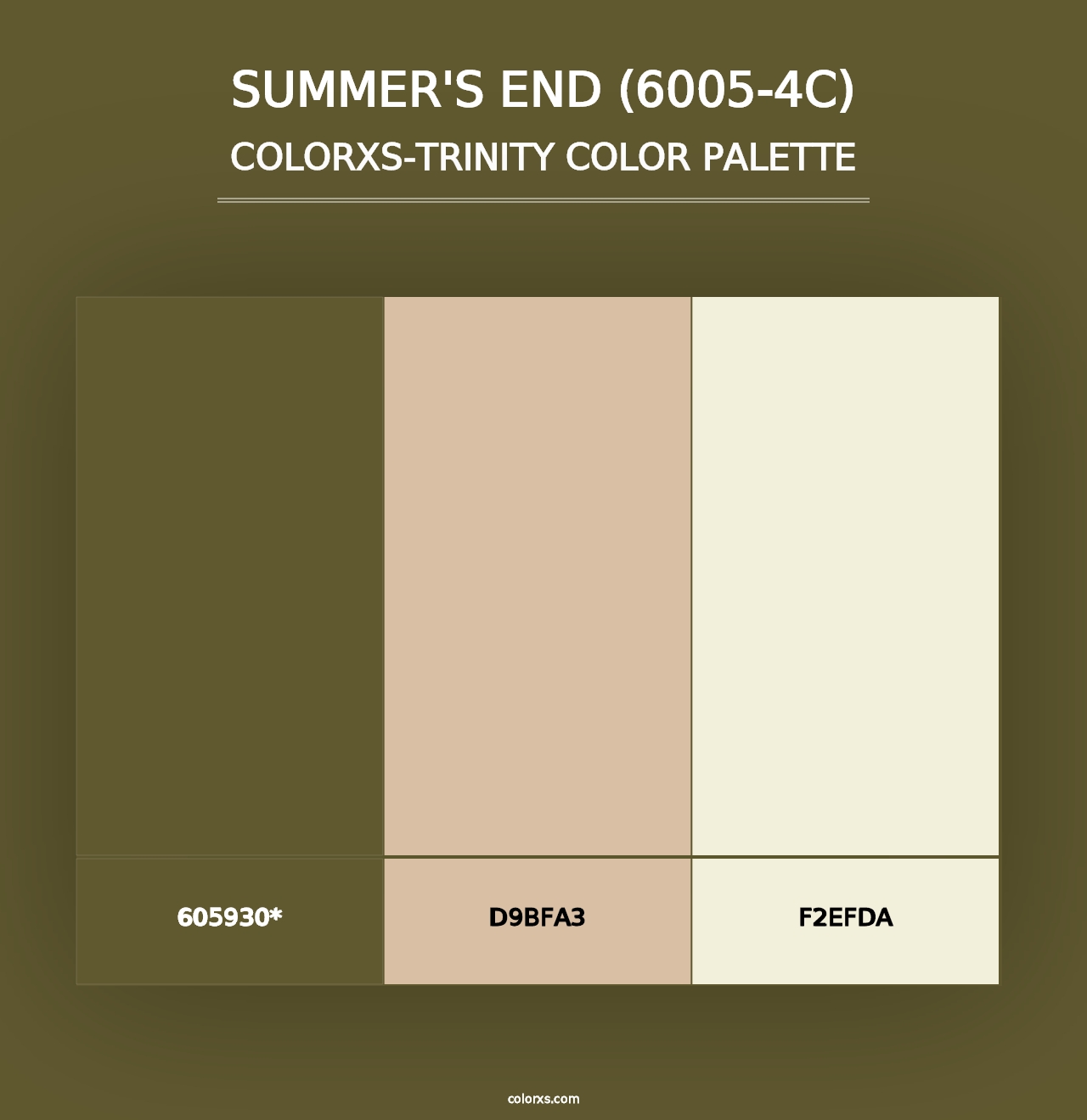 Summer's End (6005-4C) - Colorxs Trinity Palette