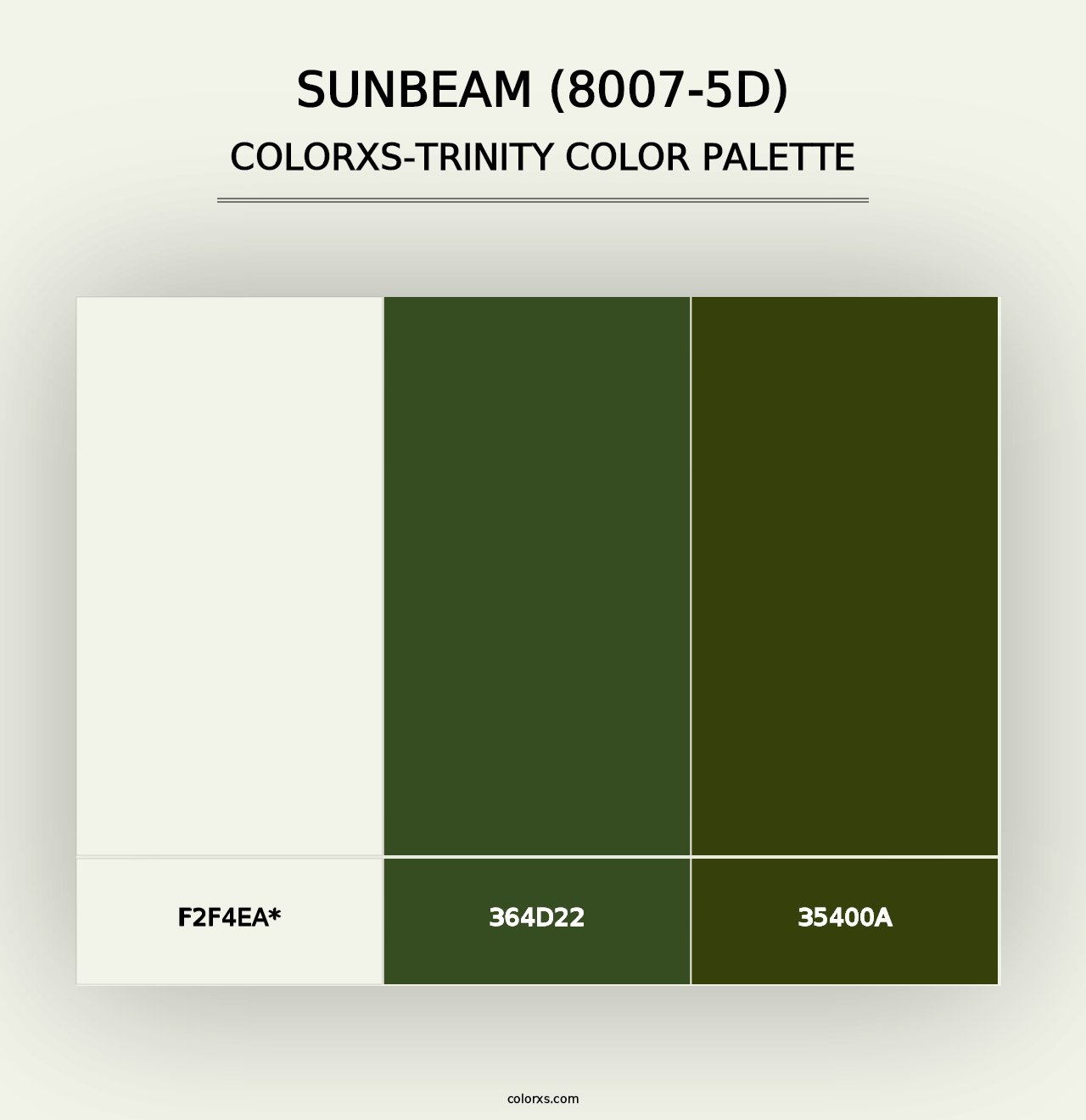 Sunbeam (8007-5D) - Colorxs Trinity Palette