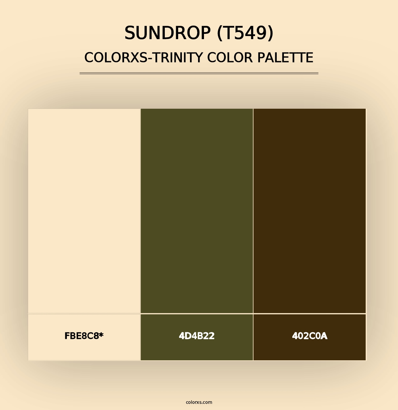 Sundrop (T549) - Colorxs Trinity Palette