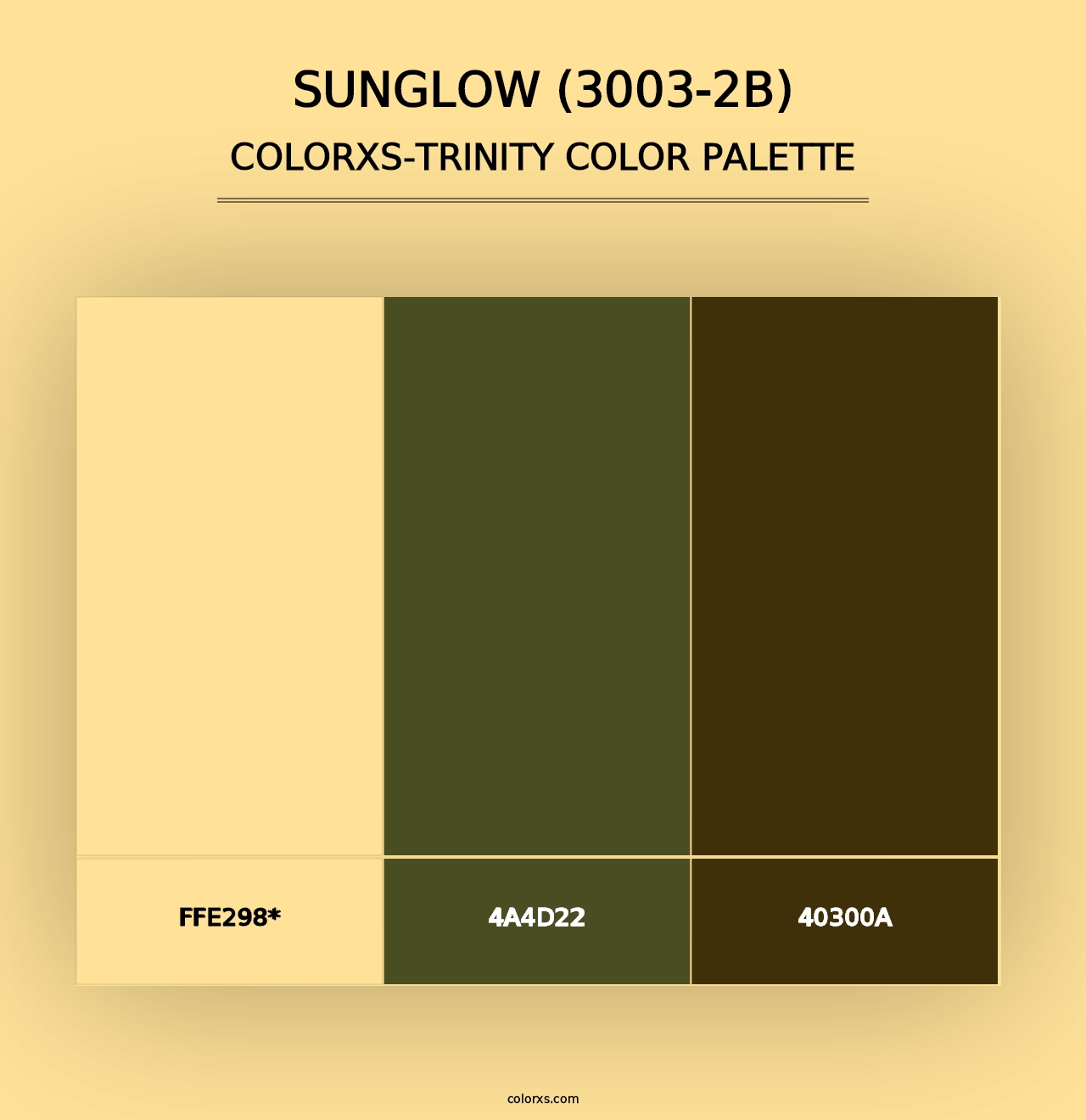 Sunglow (3003-2B) - Colorxs Trinity Palette