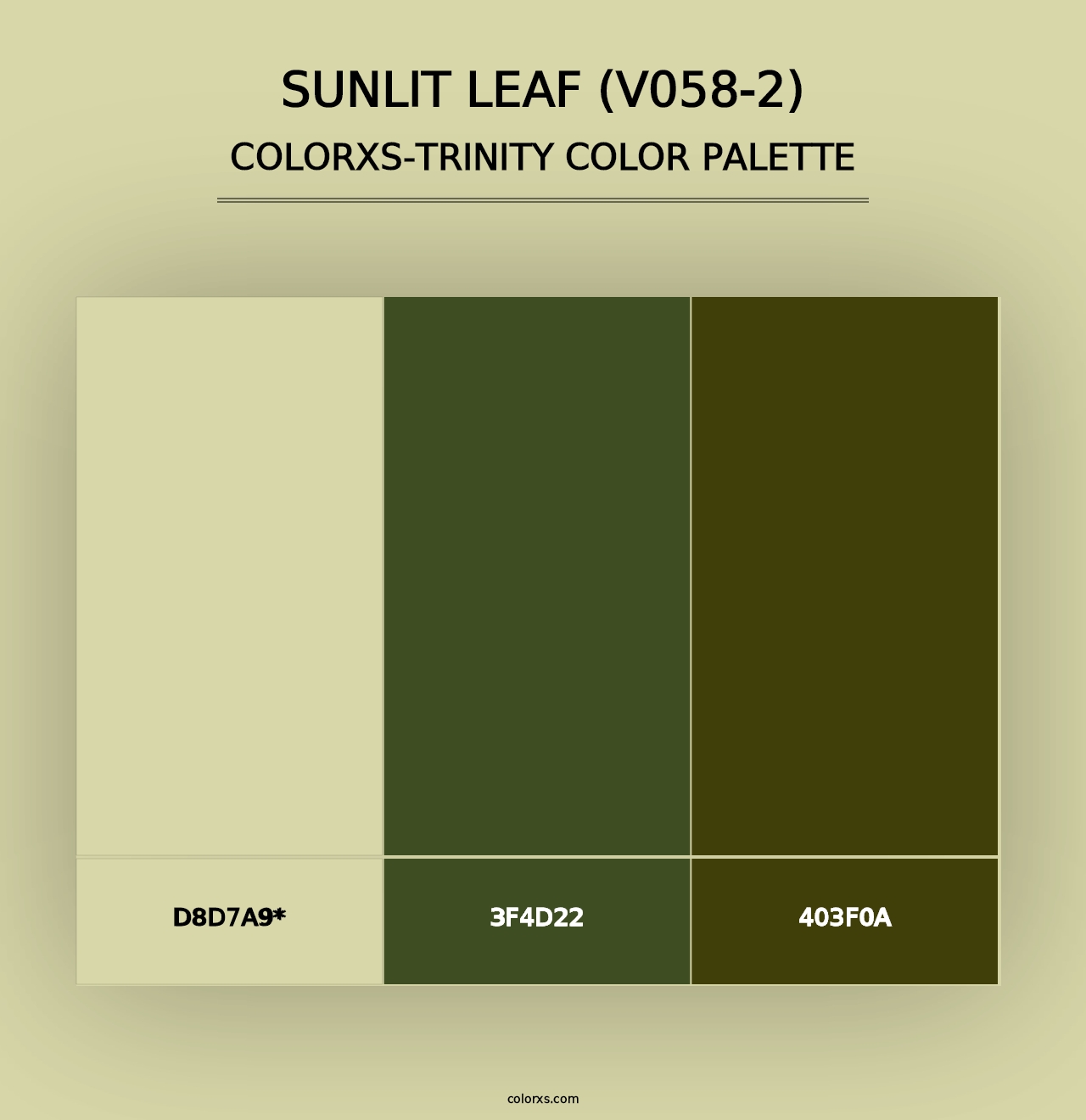 Sunlit Leaf (V058-2) - Colorxs Trinity Palette