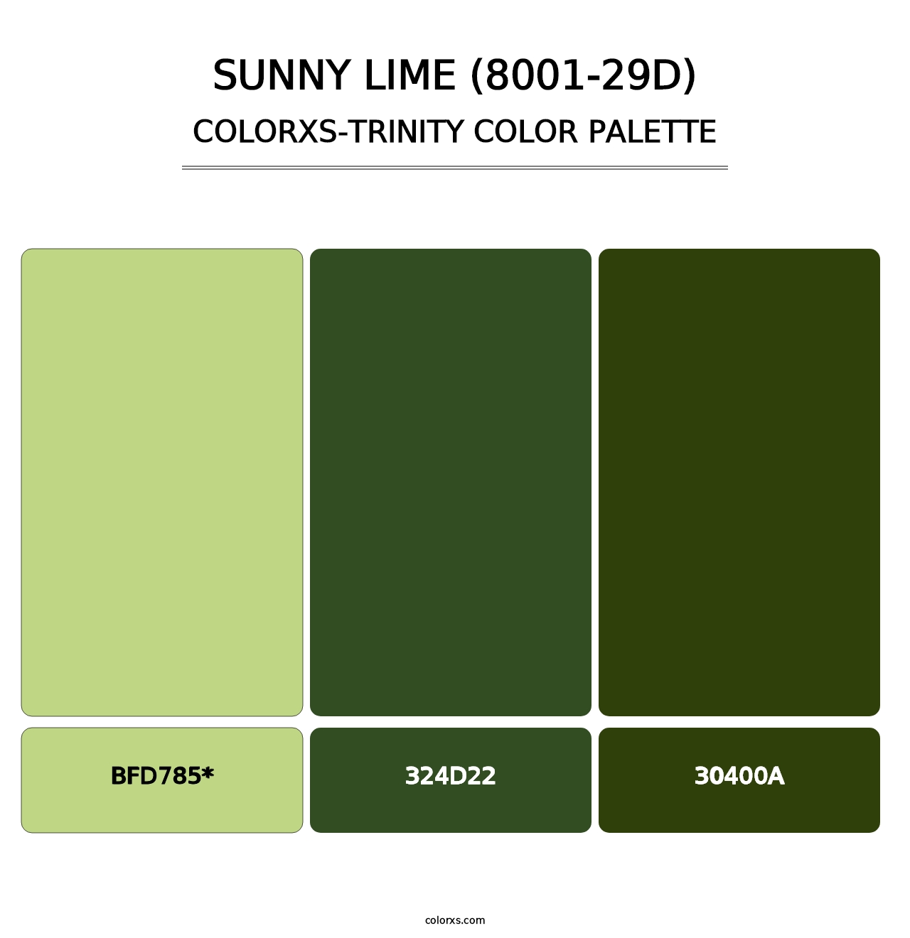 Sunny Lime (8001-29D) - Colorxs Trinity Palette