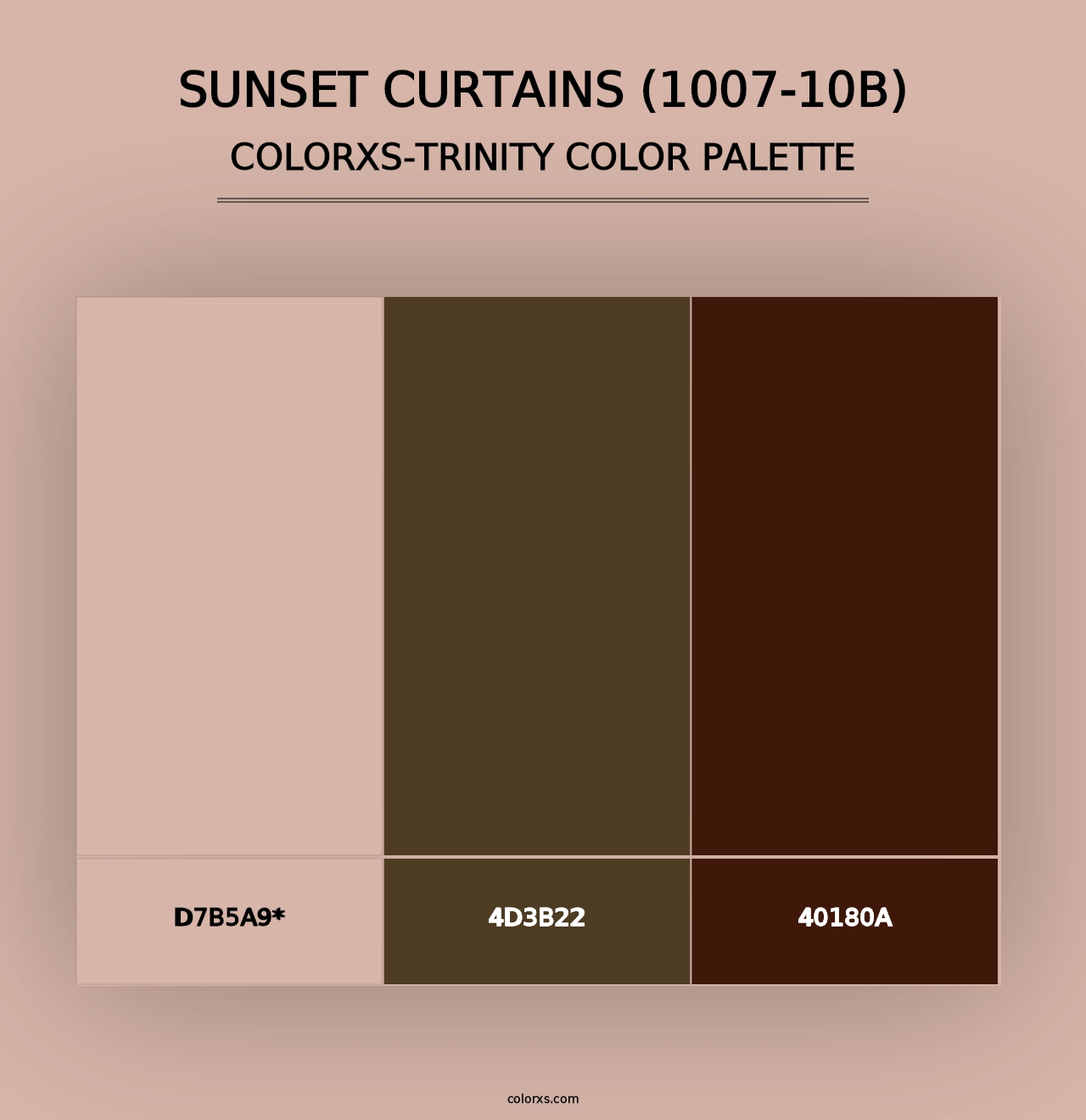 Sunset Curtains (1007-10B) - Colorxs Trinity Palette