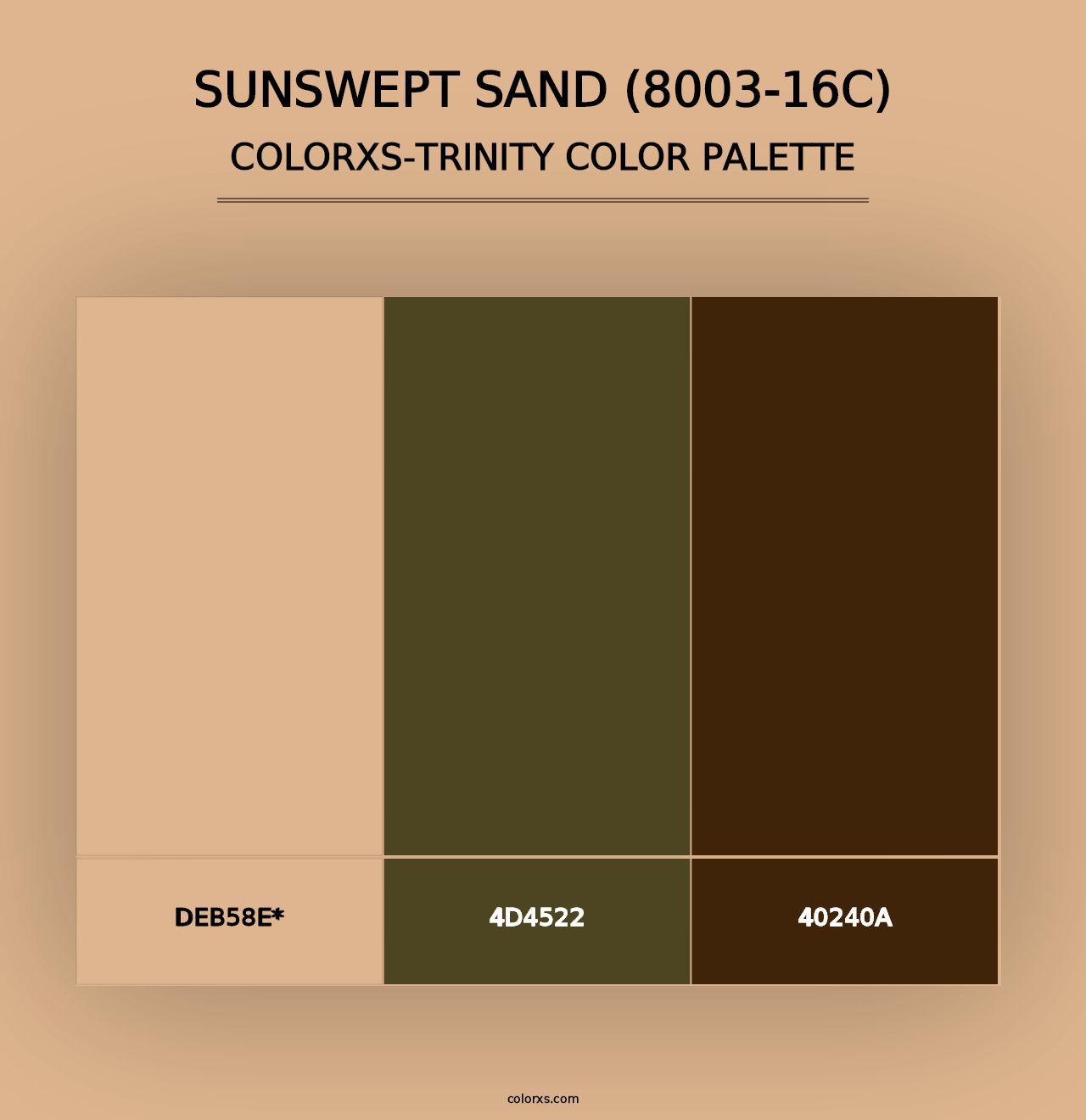 Sunswept Sand (8003-16C) - Colorxs Trinity Palette