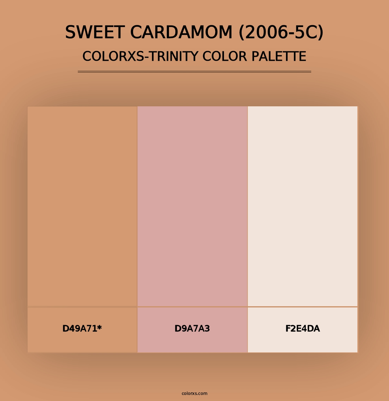 Sweet Cardamom (2006-5C) - Colorxs Trinity Palette