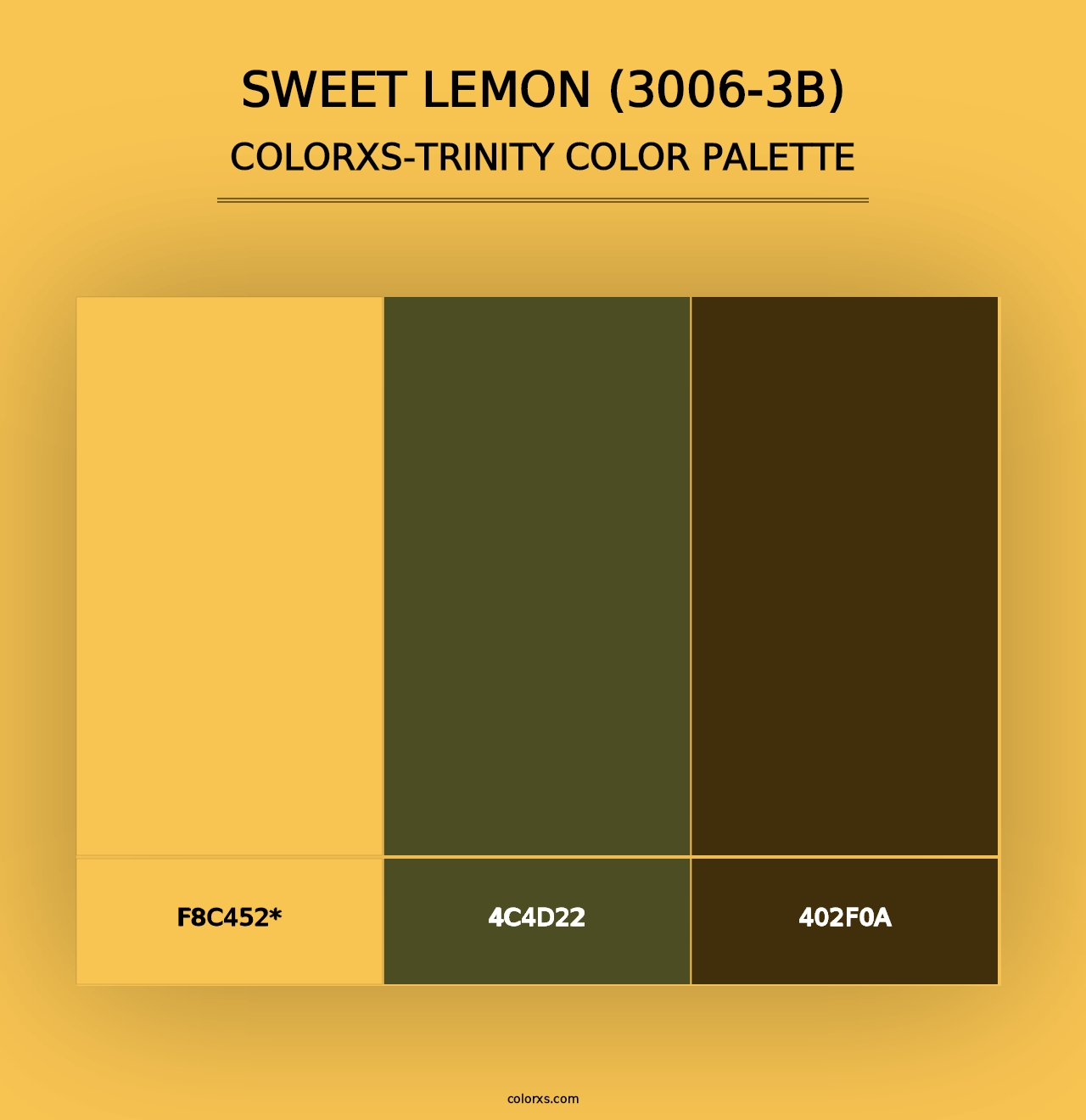 Sweet Lemon (3006-3B) - Colorxs Trinity Palette