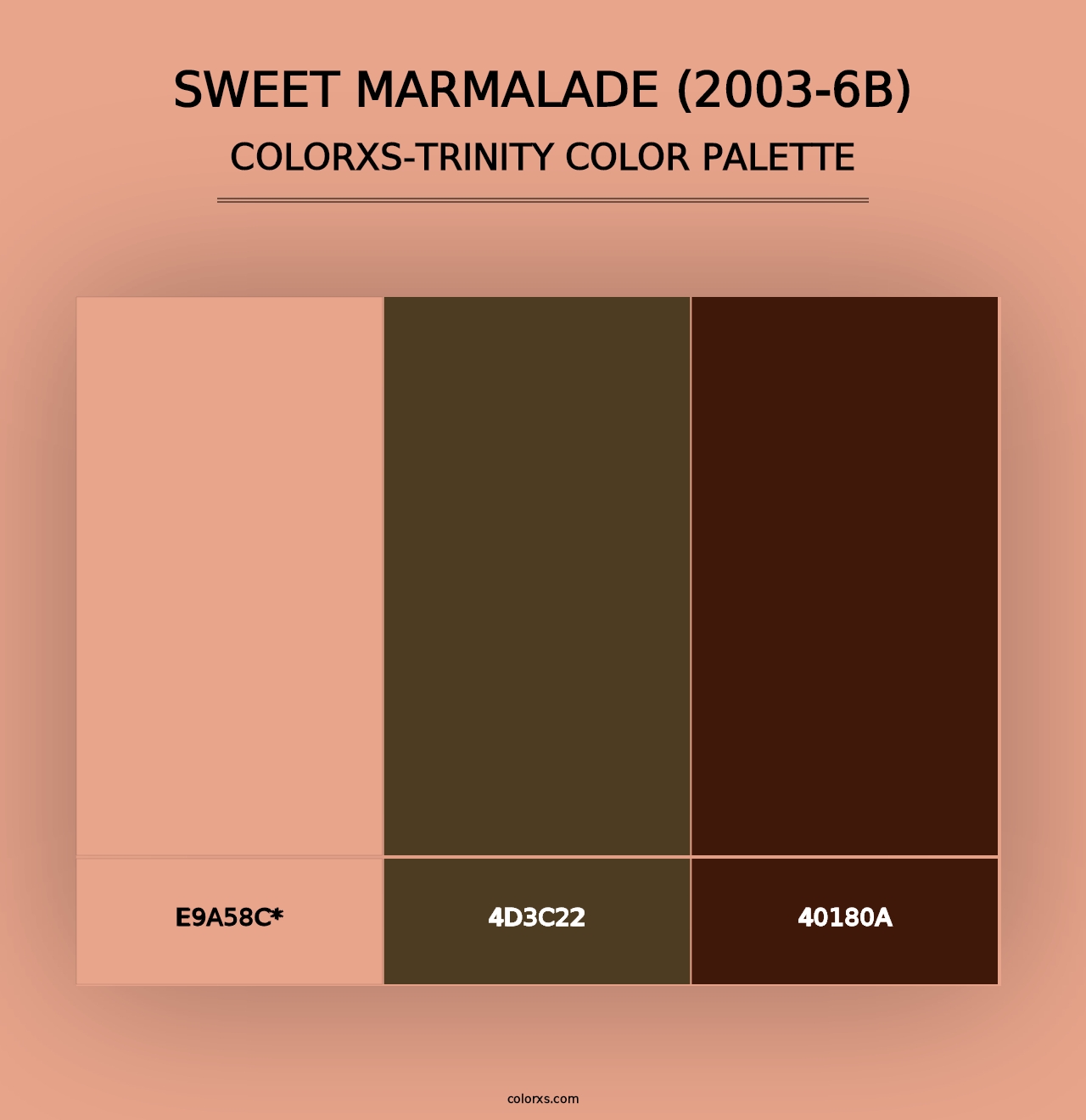 Sweet Marmalade (2003-6B) - Colorxs Trinity Palette