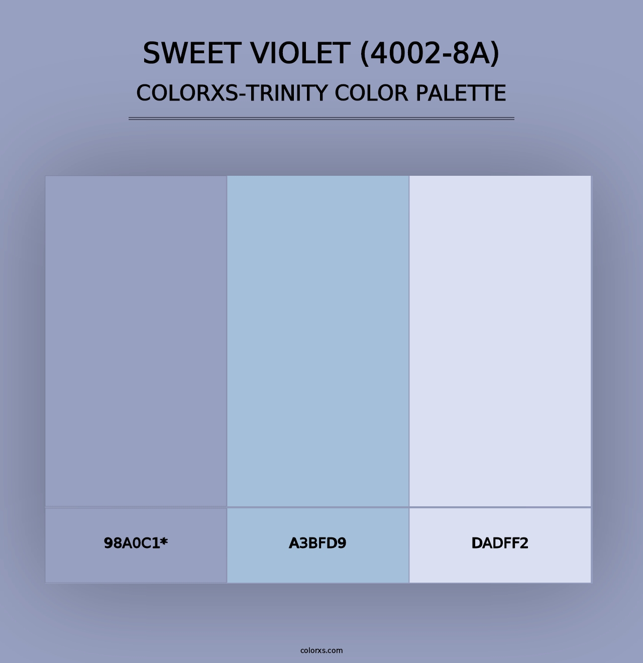 Sweet Violet (4002-8A) - Colorxs Trinity Palette