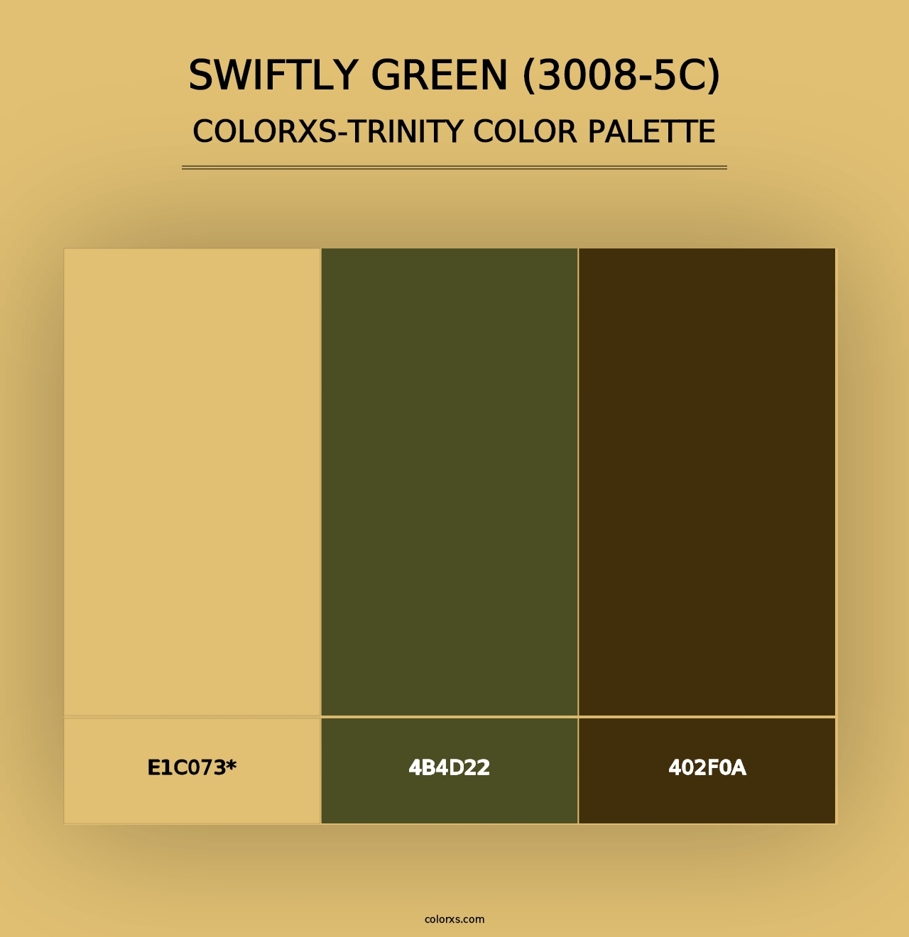 Swiftly Green (3008-5C) - Colorxs Trinity Palette