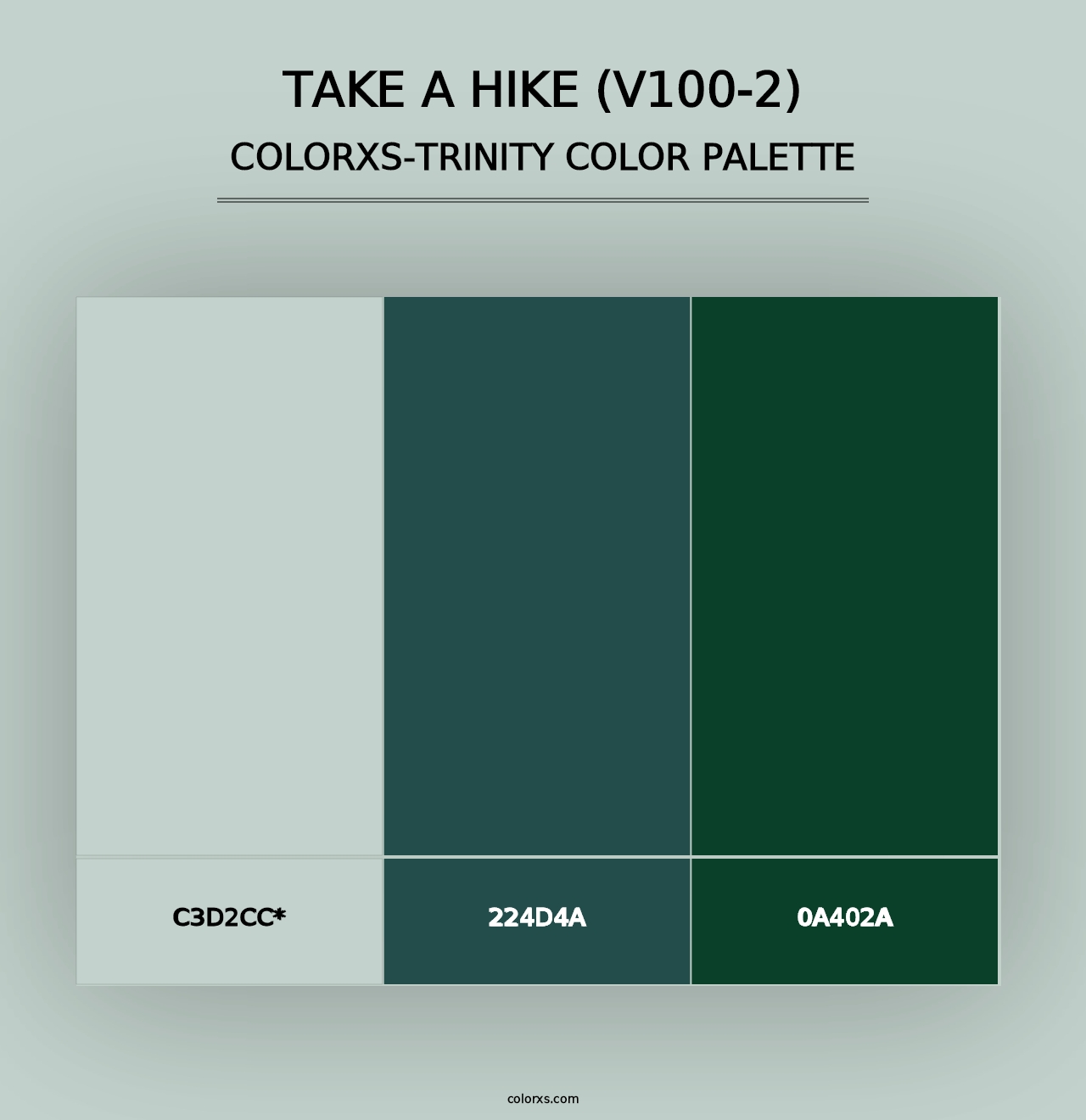 Take a Hike (V100-2) - Colorxs Trinity Palette