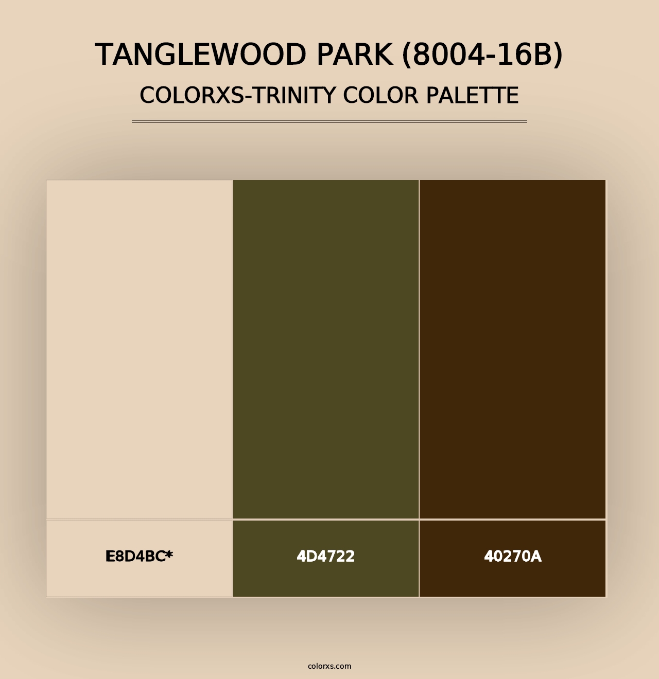 Tanglewood Park (8004-16B) - Colorxs Trinity Palette