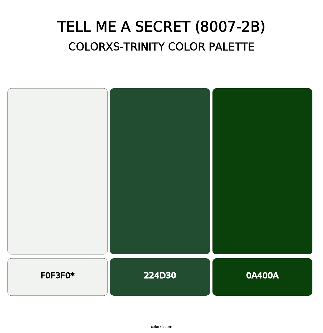 Tell Me a Secret (8007-2B) - Colorxs Trinity Palette