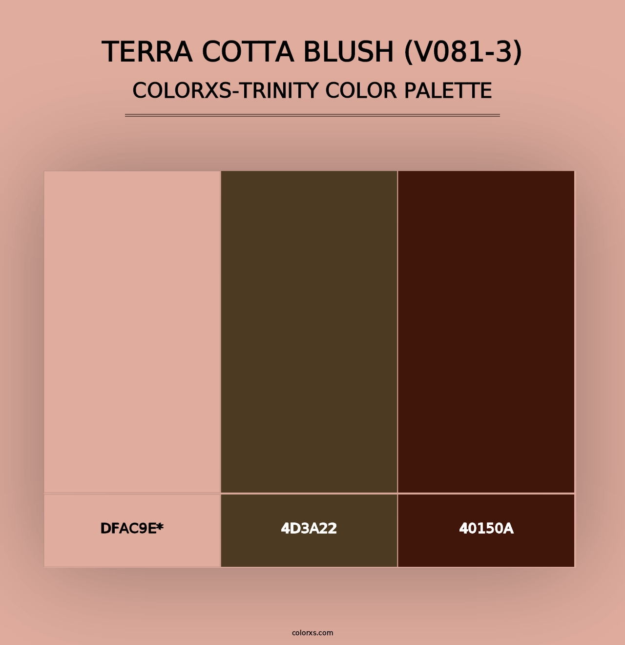 Terra Cotta Blush (V081-3) - Colorxs Trinity Palette