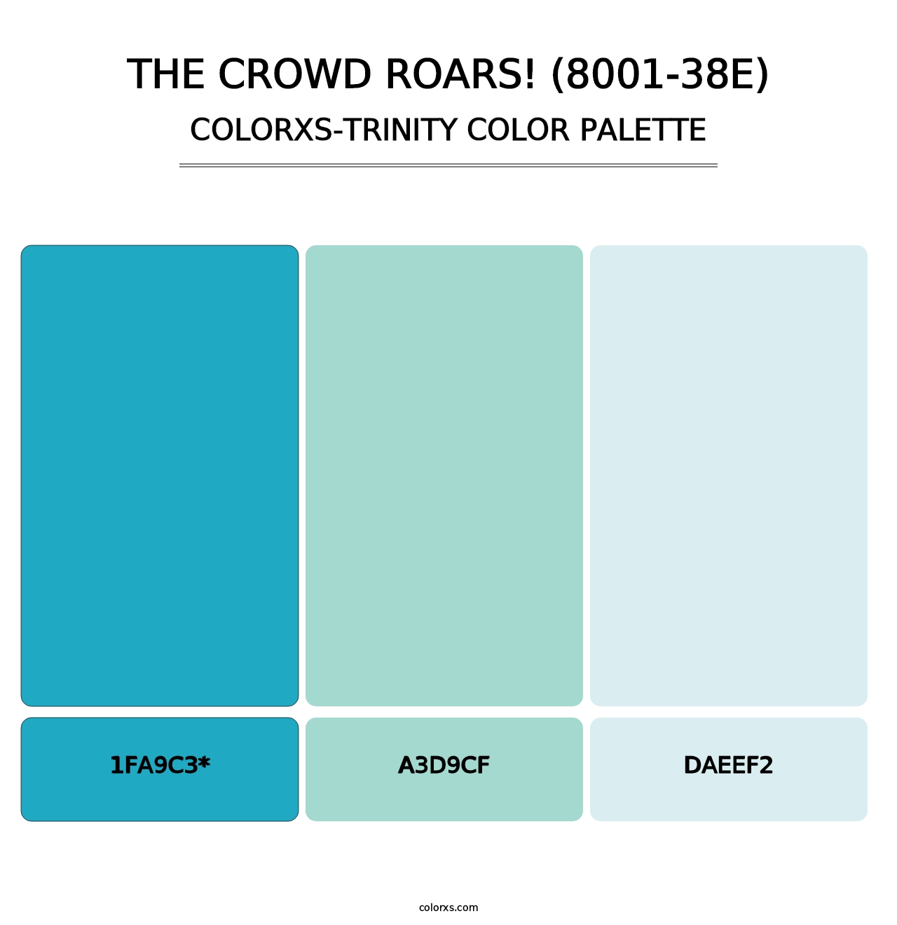 The Crowd Roars! (8001-38E) - Colorxs Trinity Palette