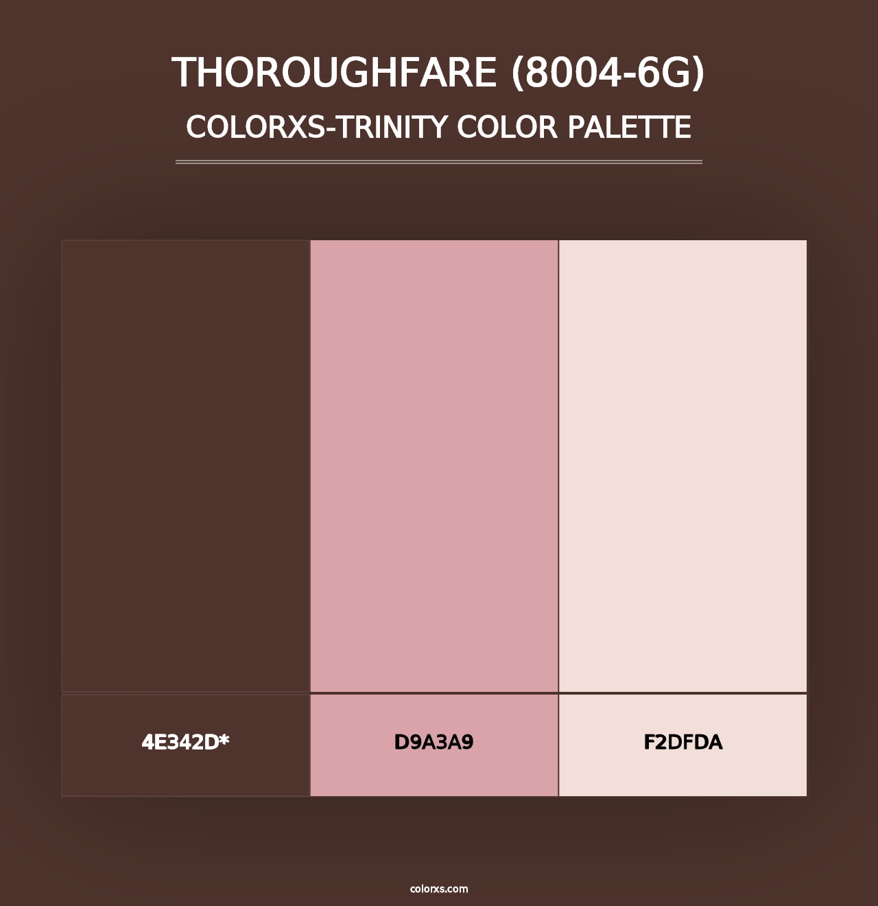 Thoroughfare (8004-6G) - Colorxs Trinity Palette