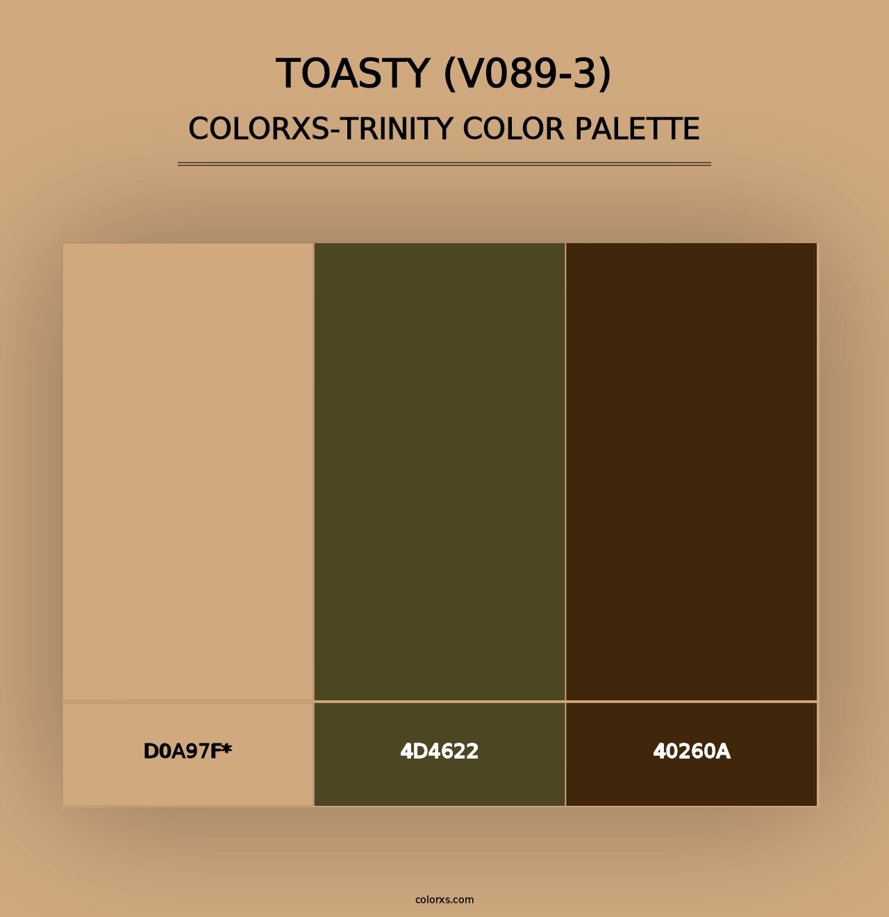 Toasty (V089-3) - Colorxs Trinity Palette