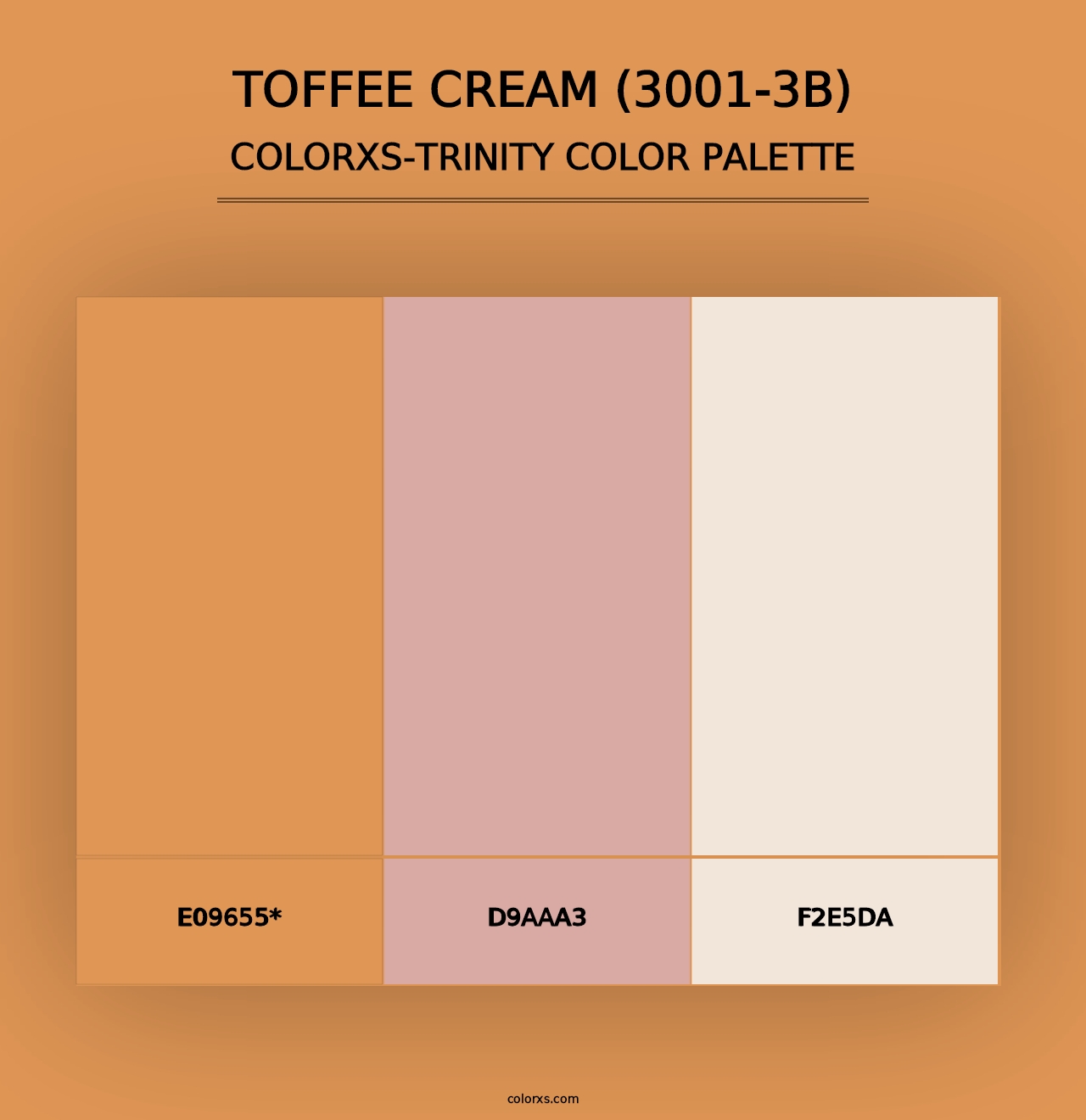 Toffee Cream (3001-3B) - Colorxs Trinity Palette