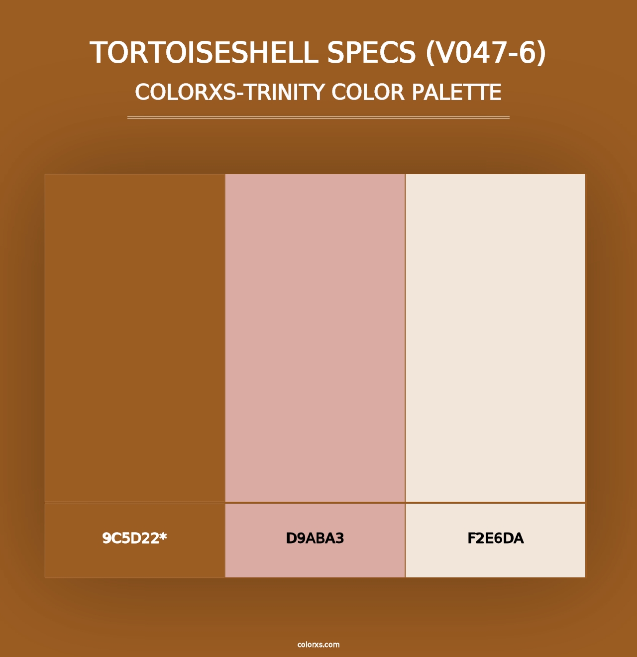 Tortoiseshell Specs (V047-6) - Colorxs Trinity Palette