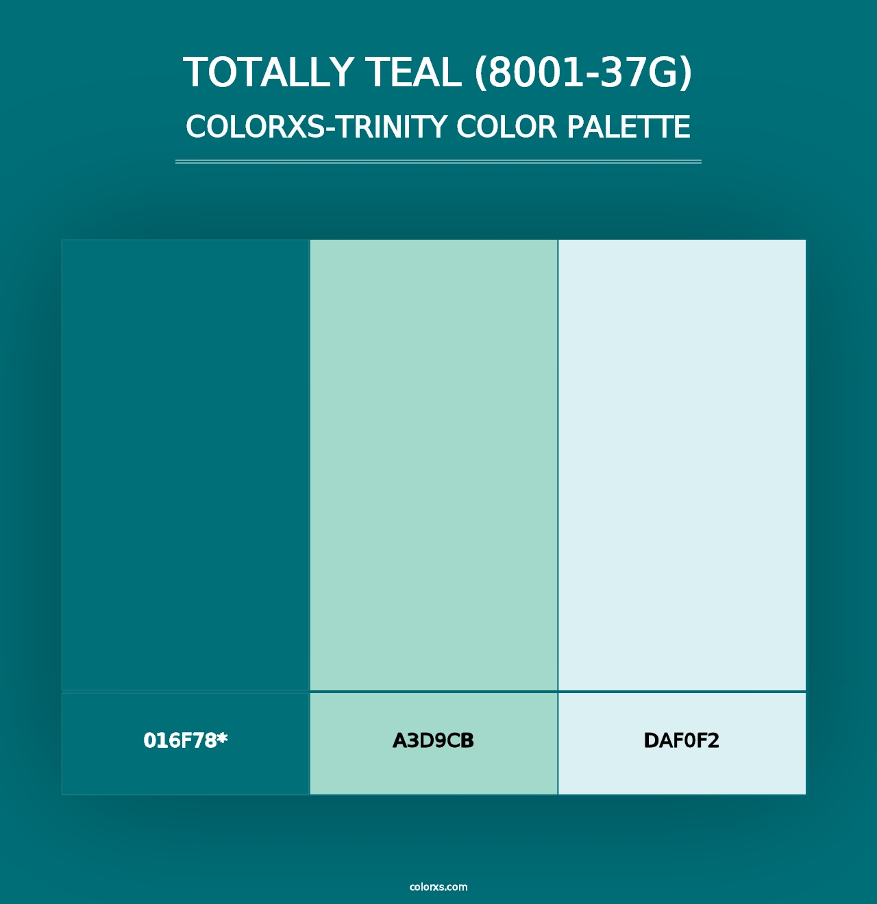 Totally Teal (8001-37G) - Colorxs Trinity Palette