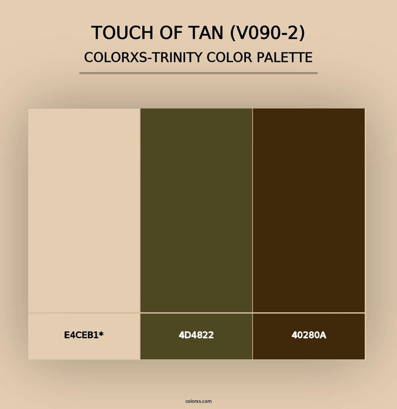 Touch of Tan (V090-2) - Colorxs Trinity Palette