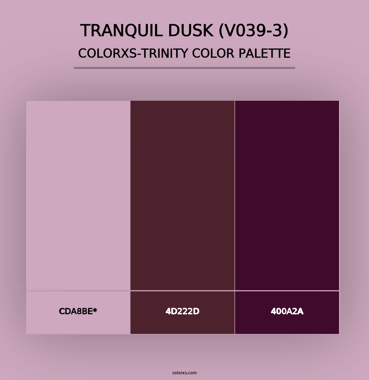 Tranquil Dusk (V039-3) - Colorxs Trinity Palette